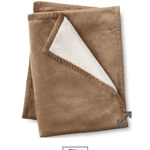 Lands End Sherpa Fleece Throw